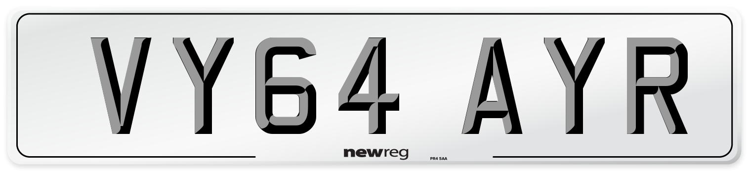 VY64 AYR Number Plate from New Reg